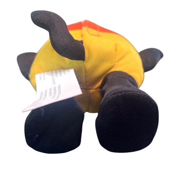 Gemmy Halloween Candy Corn Black Cat Singing Dancing Plush 6.5" - Picture 7 of 7